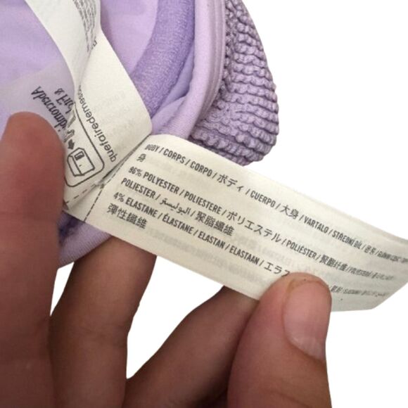 NWT Abercrombie & Fitch Continuous Underwire Bikini‎ Top Lavender Size Medium - Picture 4 of 4